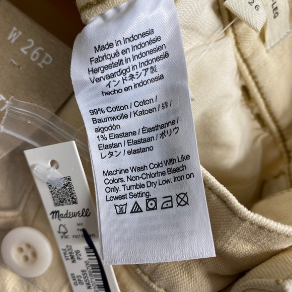 Madewell Pants Womens 26P Emmett Wide Leg High Rise Full Length - Picture 7 of 8